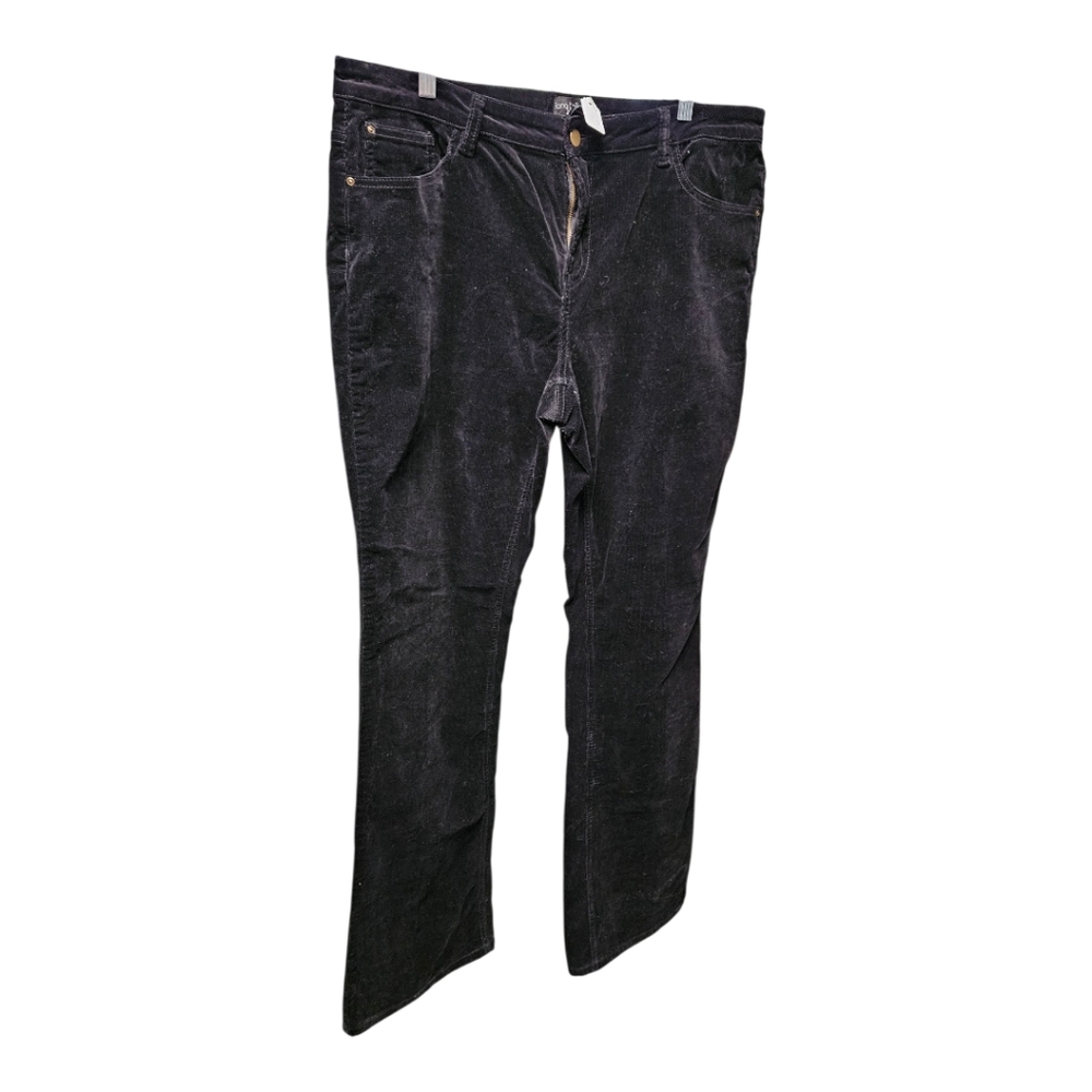 Long Tall Sally Black Corduroy Trousers